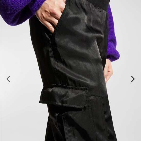 Cinq a sept satin jogger pants L like new - Picture 5 of 7